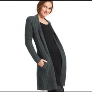 CAbi long sweater duster